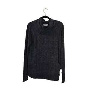 Athleta Women's Pullover Top Size Medium Gray Pockets Athleisure Workout Casual